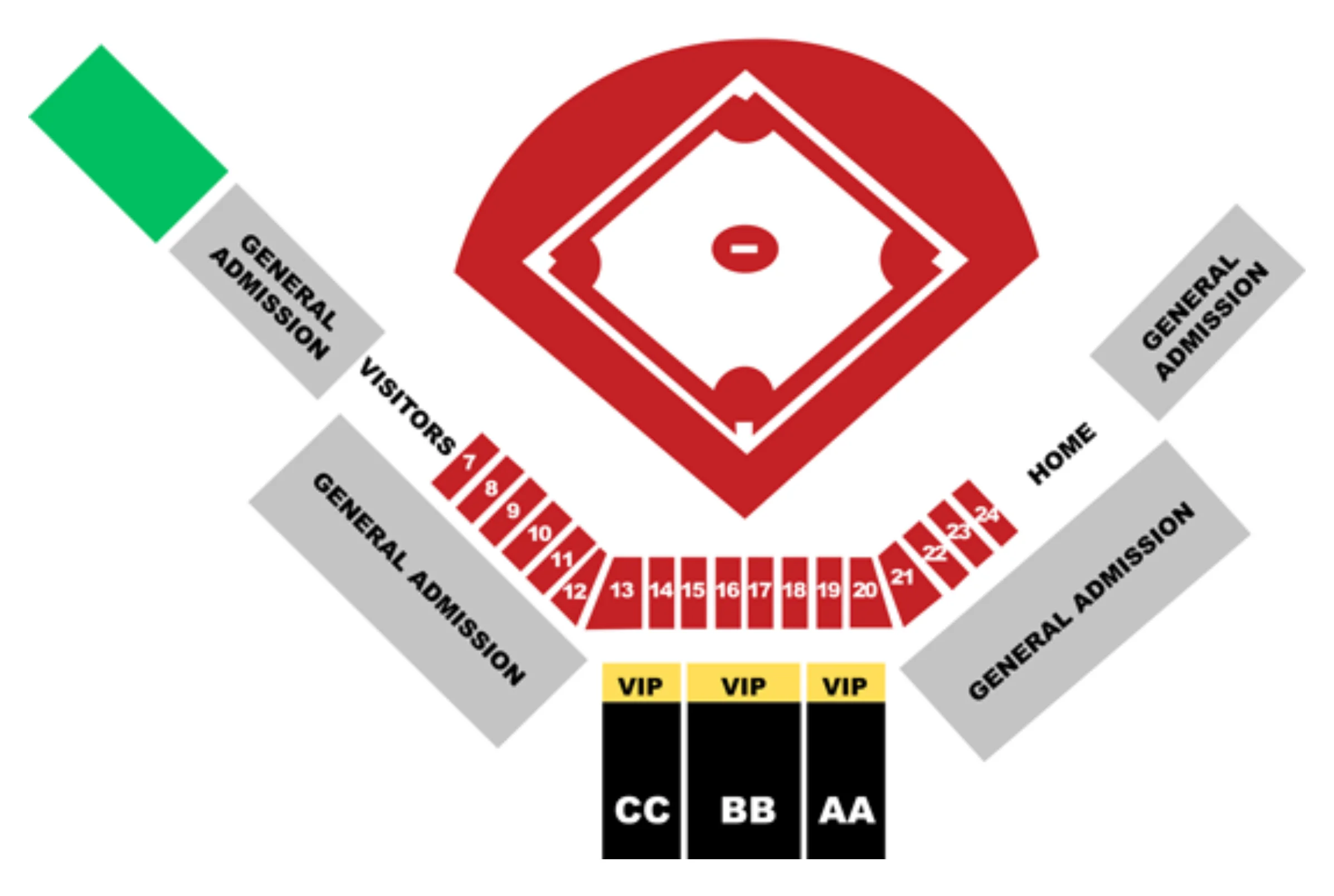Vincent-Beck Stadium Official Seating Chart - Field Box, Reserved, General Admission, VIP Sections